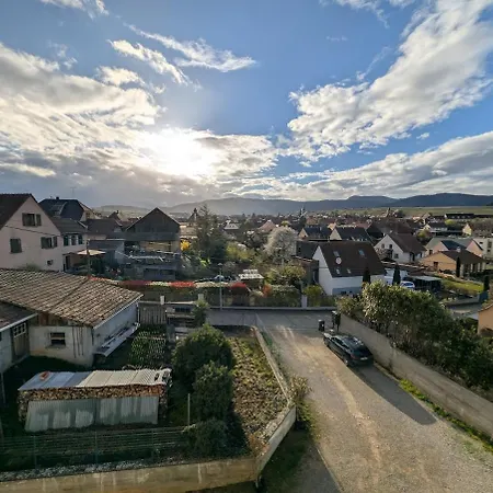 Lägenhet Cosy Sur La Route Des Vins Vue Parking *